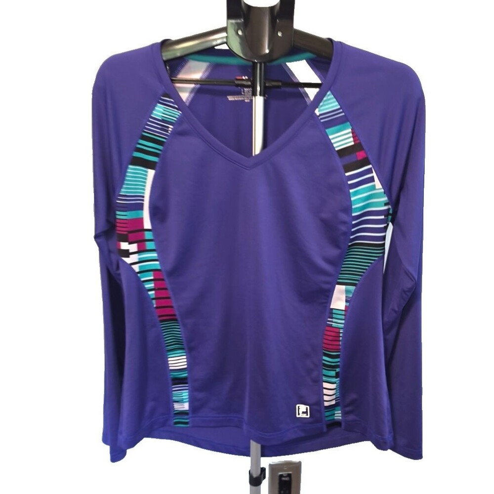 Fila Sport Purple Athletic Shirt Size Large L Excellent Running
